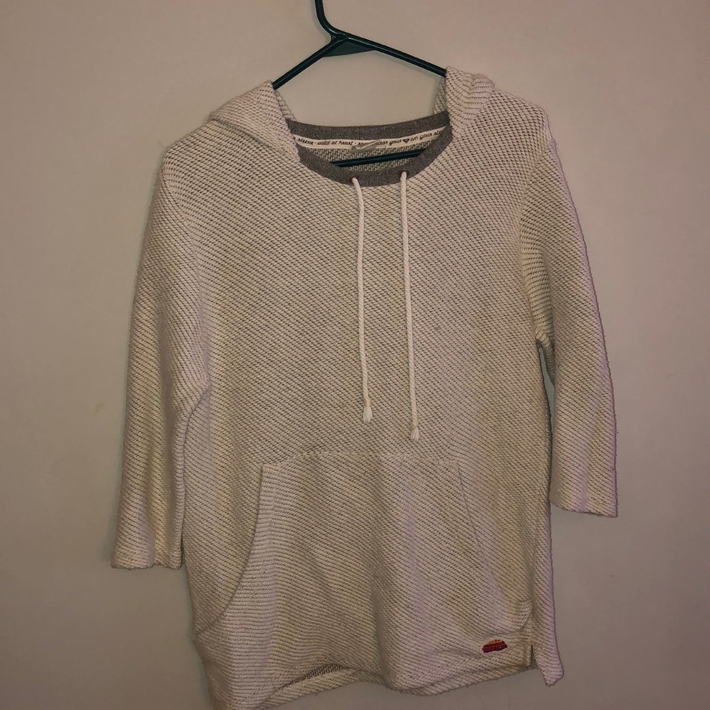 Quarter sleeve hoodie